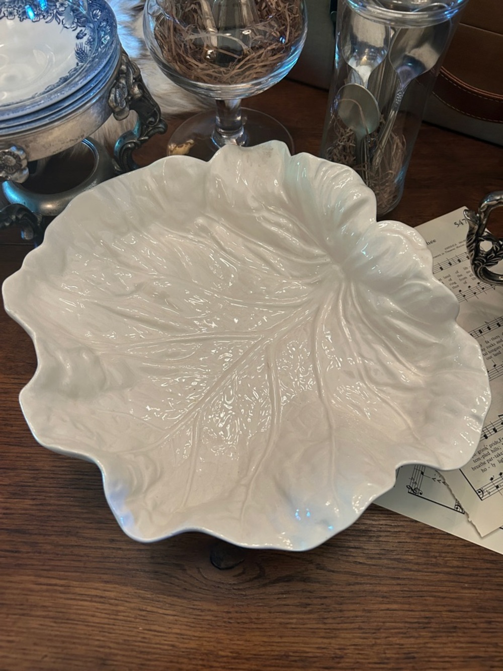 Cabbage Beige Bordallo Pinheiro Serving Bowl - Picture 5 of 6